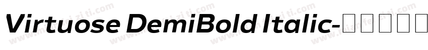 Virtuose DemiBold Italic字体转换